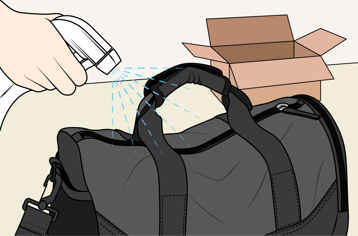 NaOClean Disinfection on Parcel Item